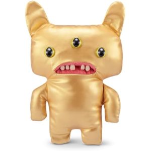 Fuggler Gold Fuggs by ZURU Funny Ugly Monster. Plush. Collectible. Toy (Reeko - All Over Gold)
