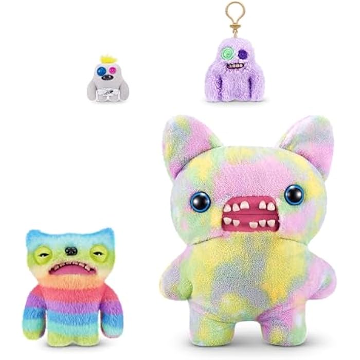 Fuggler Fart Face 9-inch Assortment Series 1 (Wide Eyed Weirdo ?C Multi) by ZURU. Funny Ugly Monster Plush Toy - Image 4