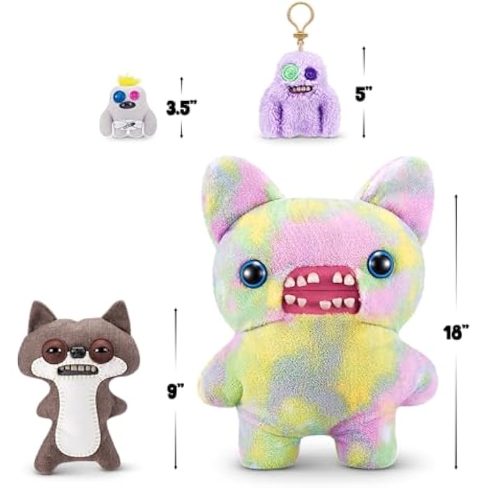 Fuggler Fart Face 9-inch Assortment Series 1 (Suspicious Fox - Chase) by ZURU. Funny Ugly Monster Plush Toy - Image 4