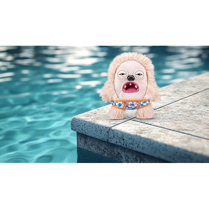 Fuggler Vacay Vibes by ZURU. Funny Ugly Monster. Plush. Collectible. Toy (Hedge Grog - Cream) - Image 5