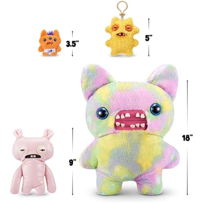 Fuggler Butt Ugly Pets 9-inch Series 1 by ZURU. Funny Ugly Monster Plush Toy (Uncladimir Tootin Cat. Reek-o Cat) - Image 4