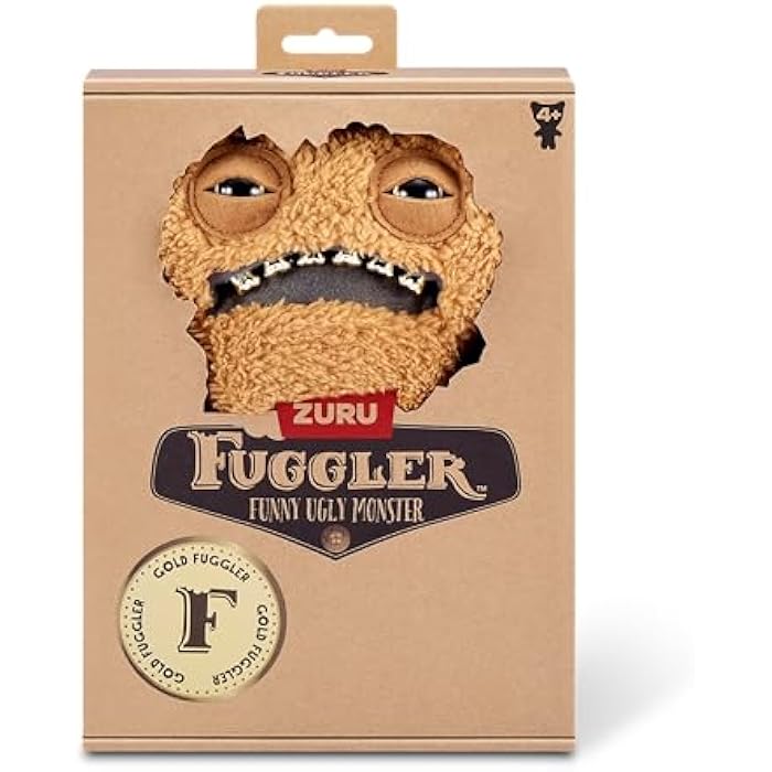 Fuggler Gold Fuggs by ZURU Funny Ugly Monster. Plush. Collectible. Toy (Gnawing Terror - Teeth) - Image 2