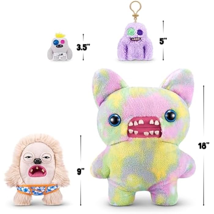 Fuggler Vacay Vibes by ZURU. Funny Ugly Monster. Plush. Collectible. Toy (Hedge Grog - Cream) - Image 3