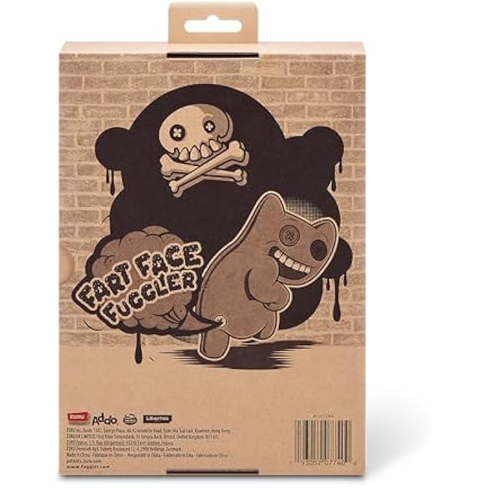 Fuggler Fart Face 9-inch Assortment Series 1 (Munch Munch ?C Black Long) by ZURU. Funny Ugly Monster Plush Toy - Image 7