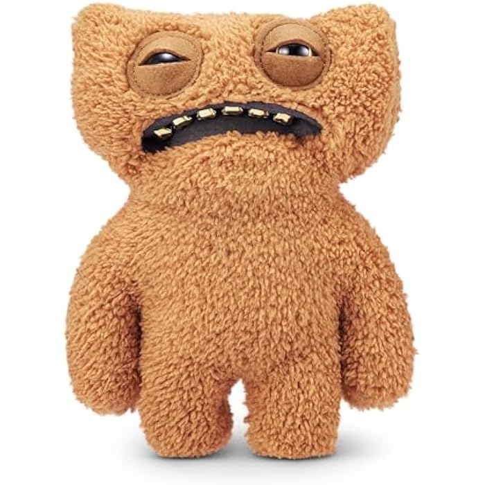 Fuggler Gold Fuggs by ZURU Funny Ugly Monster. Plush. Collectible. Toy (Gnawing Terror - Teeth)