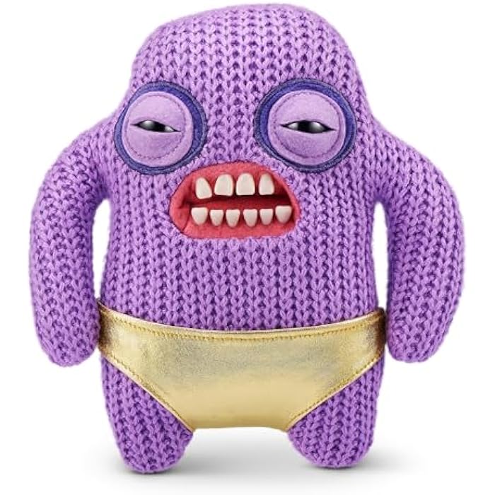 Fuggler Gold Fuggs by ZURU Funny Ugly Monster. Plush. Collectible. Toy (Mr Needles - Pants)