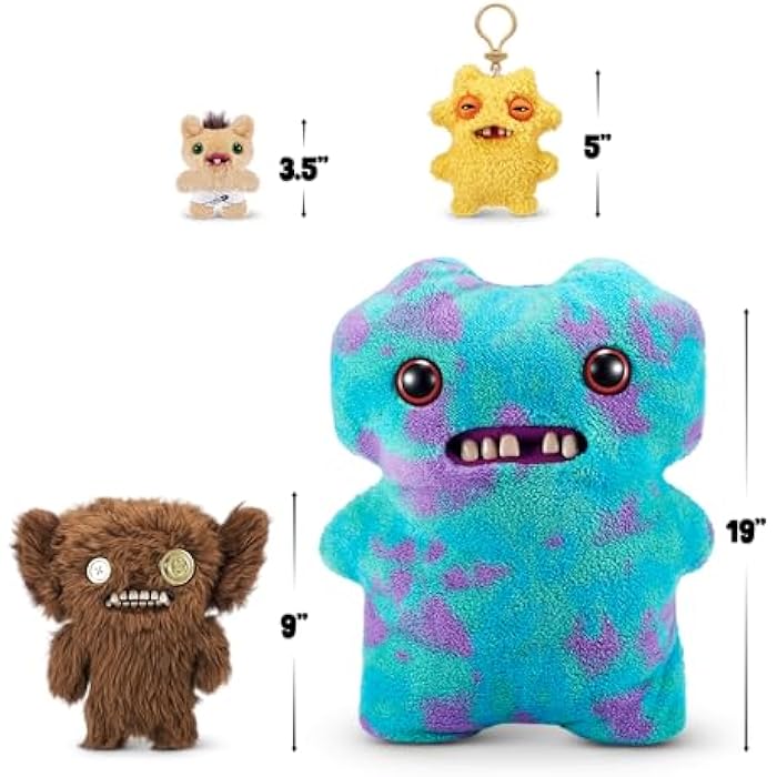 Fuggler Gold Fuggs by ZURU Funny Ugly Monster. Plush. Collectible. Toy (Grumpy Grumps - Eyes) - Image 3